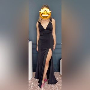 NWT - small. Navy blue gown - simple and elegant.